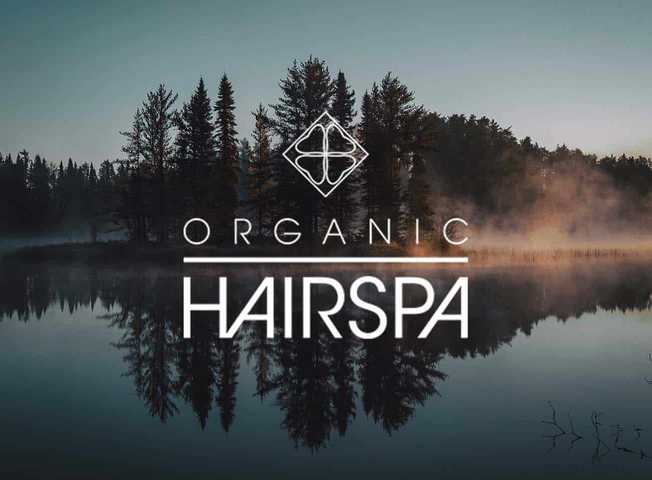 logo organic hairspa avec image